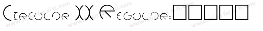 Circular XX Regular字体转换